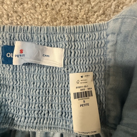 Old Navy small Petite Lightweight Denim blue Dress – Adjustable Straps – NWT - Picture 3 of 3